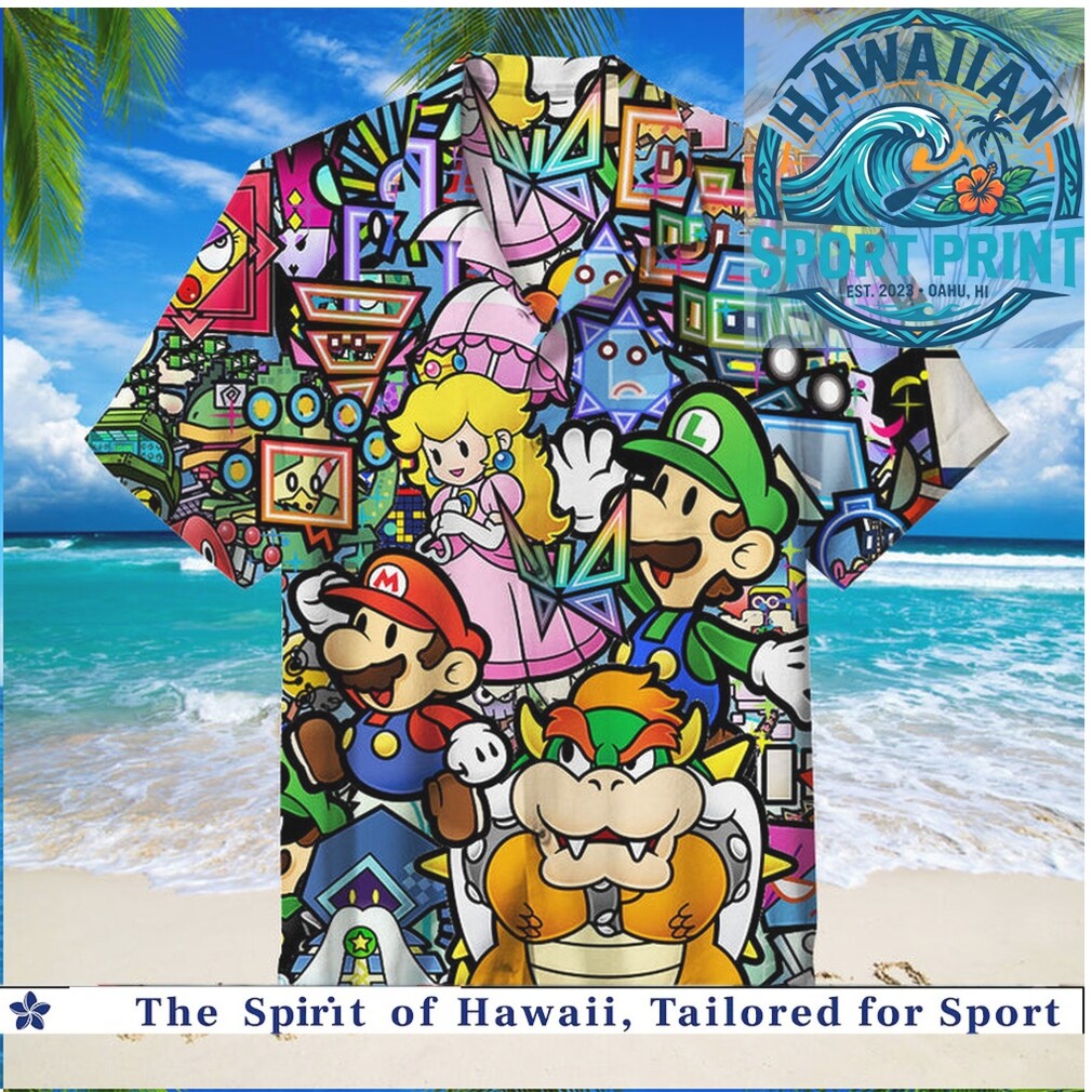 Toronto Blue Jays Baseball & Super Mario Graffiti Mashup Hawaiian Shirt Toronto Blue Jays Baseball & Super Mario Graffiti Mashup Hawaiian Shirt