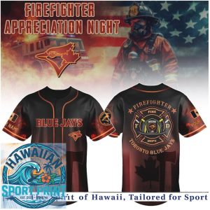 Toronto Blue Jays Firefighter Appreciation Night Baseball Jersey