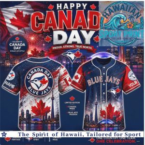 Toronto Blue Jays Happy Canada Day Baseball Jersey