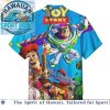 Titanic Jack and Rose Vintage Blue Toile Hawaiian Shirt Titanic Jack and Rose Vintage Blue Toile Hawaiian Shirt