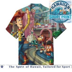 Toy Story Woody And Buzz Lightyear Animated Movie Hawaiian Shirt