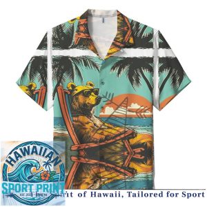 Tropical Jungle Animal Beach Sunset Vacation Hawaiian Shirt