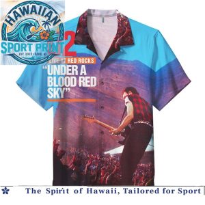 U2 Irish Rock Band Live At Red Rocks Concert Tour Hawaiian Shirt