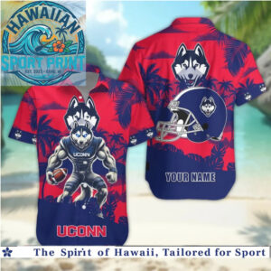 UConn Huskies College Football Mascot Sports Hawaiian Shirt
