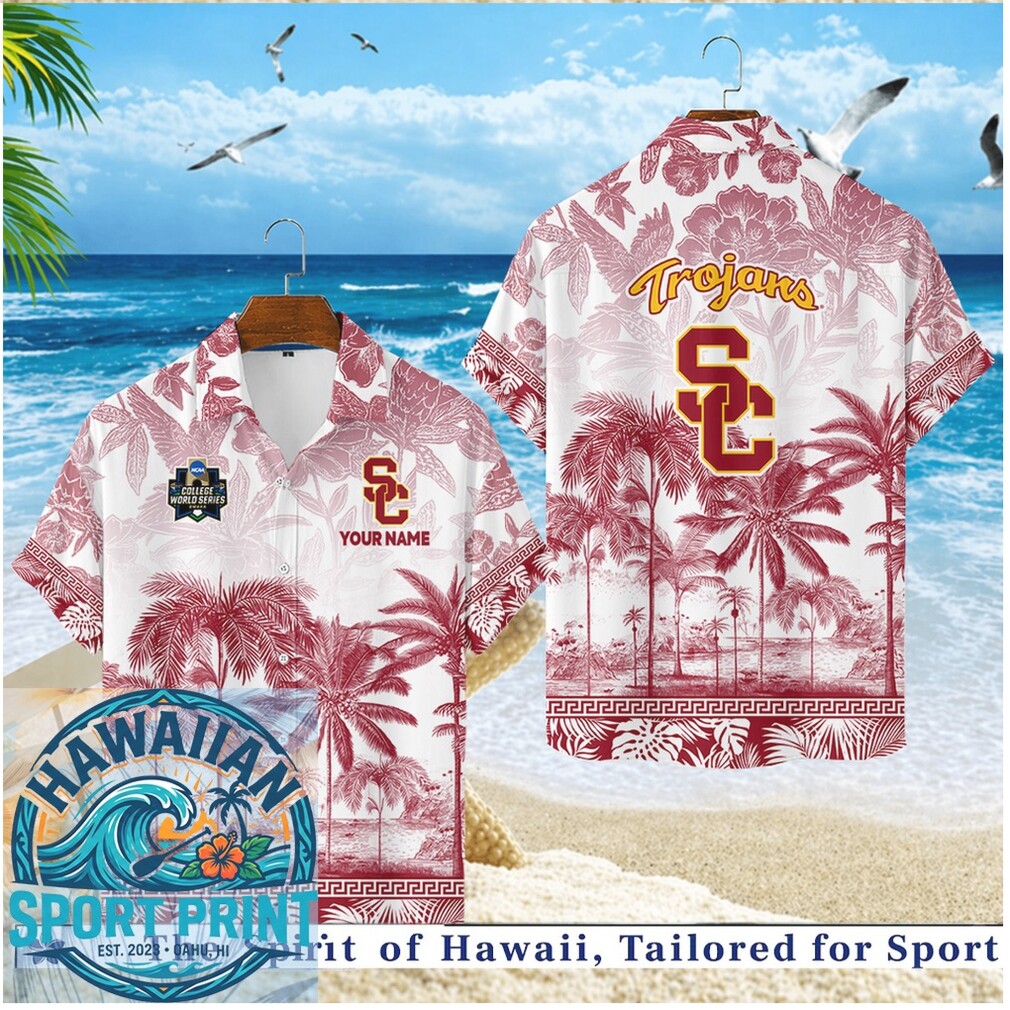 USC Trojans NCAA Tropical Beach Summer Hawaiian Shirt USC Trojans NCAA Tropical Beach Summer Hawaiian Shirt