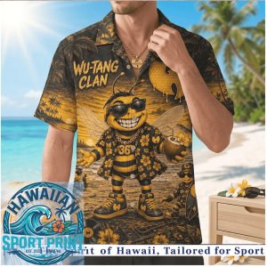 Wu Tang Clan Killer Bee Hip Hop Tropical Summer Hawaiian Shirt