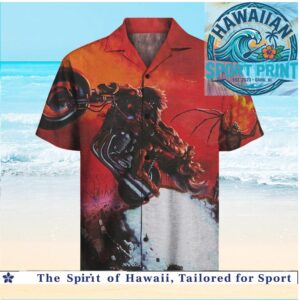 Meat Loaf Bat Out Of Hell Rock Music Art Hawaiian Shirt