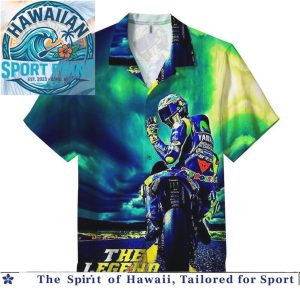 Valentino Rossi MotoGP Legend Racing Motorcycle Hawaiian Shirt