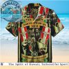 Iconic KISS Band Members Makeup Portraits Summer Hawaiian Shirt Iconic KISS Band Members Makeup Portraits Summer Hawaiian Shirt