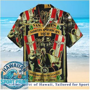 Van Halen 2015 North American Tour Music Event Hawaiian Shirt