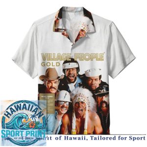 Village People Retro Disco Music Vintage Band Hawaiian Shirt