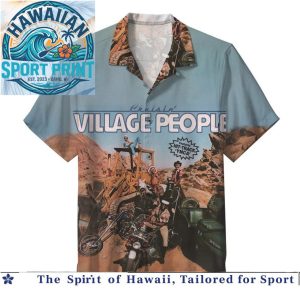 Village People Retro Disco Music Vintage Band Hawaiian Shirt