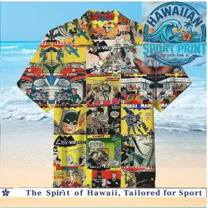 Vintage Batman Comic Book Retro Summer Hawaiian Shirt