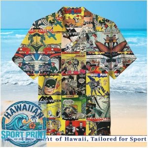 Vintage Batman Comic Book Retro Summer Hawaiian Shirt