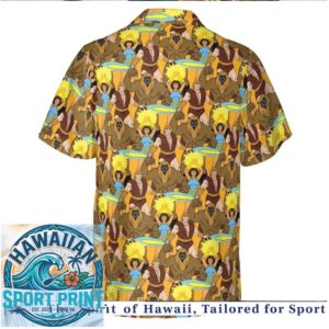 Vintage Cartoon Beast Characters Tropical Hawaiian Shirt