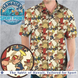 Vintage Cartoon Character Music Band Classic Hawaiian Shirt