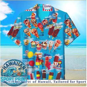Vintage Eskimo Ice Cream Retro Summer Beach Hawaiian Shirt
