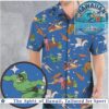 Creepy Eyes Surreal Art Teal Pattern Hawaiian Shirt Creepy Eyes Surreal Art Teal Pattern Hawaiian Shirt