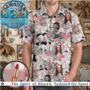 Vintage Hollywood Glamour Movie Star Retro Hawaiian Shirt