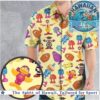 Bugs Bunny Comic Strip Action Retro Blue Hawaiian Shirt Bugs Bunny Comic Strip Action Retro Blue Hawaiian Shirt