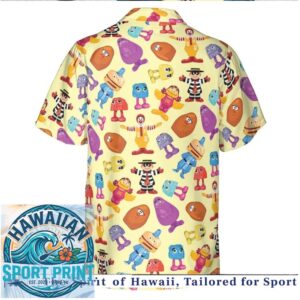 Vintage McDonaldland Fast Food Characters Retro Fast Food Hawaiian Shirt