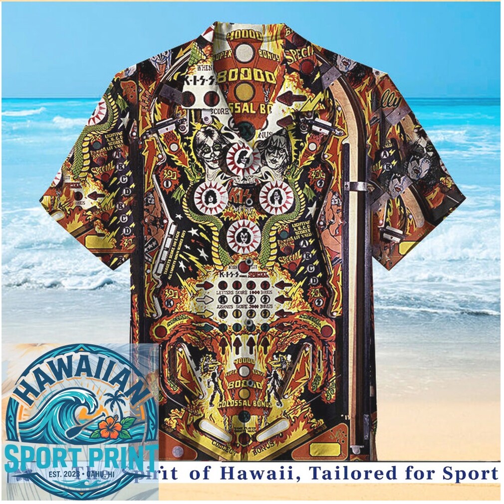 Vintage Pinball Machine Arcade Retro Gaming Hawaiian Shirt Vintage Pinball Machine Arcade Retro Gaming Hawaiian Shirt