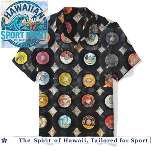 Vintage Vinyl Records Music Lover Pattern Hawaiian Shirt