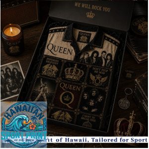 Queen Band Classic Rock Vintage Music Tribute Hawaiian Shirt