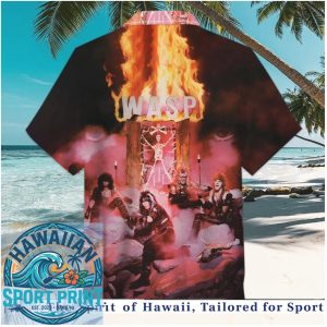 W.A.S.P. Heavy Metal Band Vintage Concert Tour Hawaiian Shirt