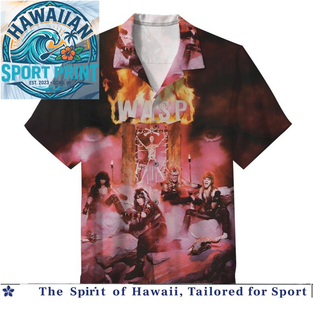 W.A.S.P. Heavy Metal Band Vintage Concert Tour Hawaiian Shirt W.A.S.P. Heavy Metal Band Vintage Concert Tour Hawaiian Shirt