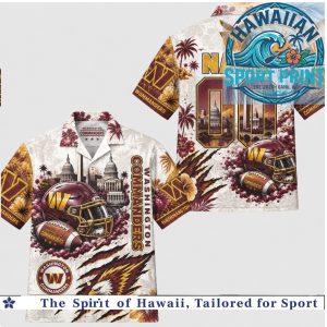 Washington Commanders Football Team Hawaiian Shirt