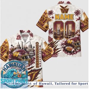Washington Commanders Football Team Hawaiian Shirt
