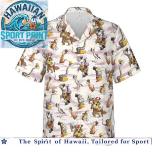 Whimsical Dr Seuss Storybook Fantasy Character Hawaiian Shirt