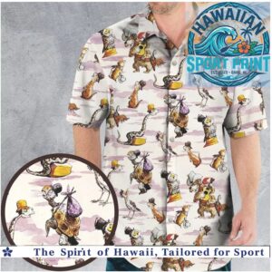 Whimsical Dr Seuss Storybook Fantasy Character Hawaiian Shirt