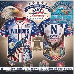 Wildcats United States Of America 250th Anniversary Baseball Jersey
