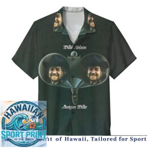 Willie Nelson Family Honeysuckle Rose Stardust Vintage Hawaiian Shirt