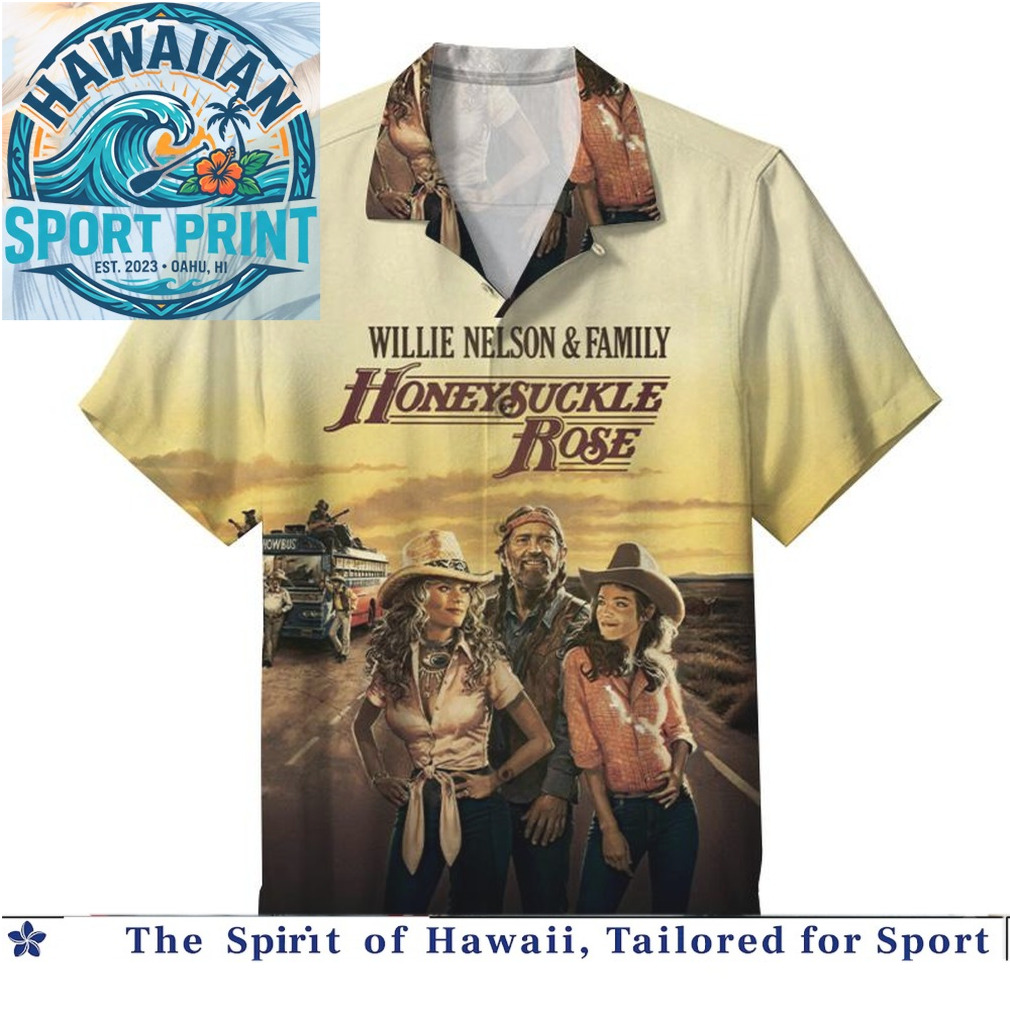 Willie Nelson Family Honeysuckle Rose Stardust Vintage Hawaiian Shirt Willie Nelson Family Honeysuckle Rose Stardust Vintage Hawaiian Shirt