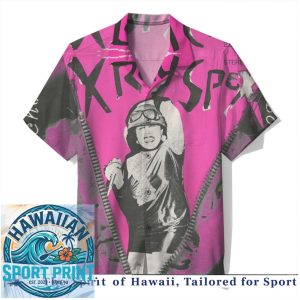X Ray Spex Punk Rock Band Pink Vintage Music Hawaiian Shirt