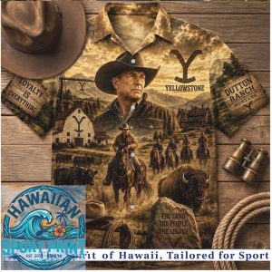 Yellowstone Dutton Ranch Montana Western Country Hawaiian Shirt