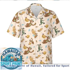 Yogi Bear And Ranger Smith Cartoon Retro Hawaiian Shirt