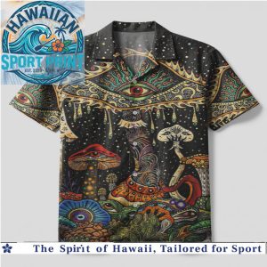 Magic Mushroom Third Eye Galaxy Psychedelic Tropical Hawaiian Shirt