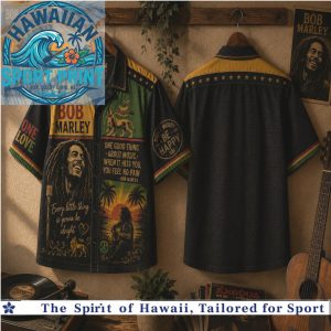 Bob Marley One Love Reggae Lion Rasta Tropical Summer Hawaiian Shirt