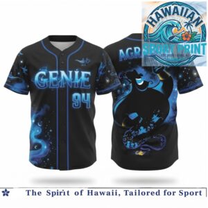 Agrabah Genie Magic Lamp Starry Night Fantasy Baseball Jersey
