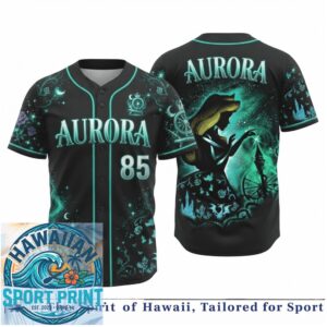 Aurora Sleeping Beauty Fairy Tale Princess Castle Baseball Jersey