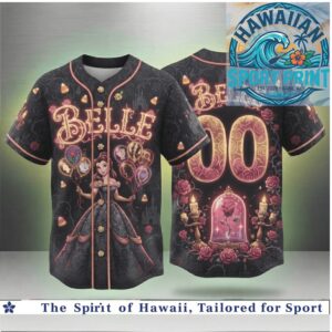 Belle Disney Princess Beauty And The Beast Halloween Baseball Jersey