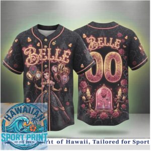 Belle Disney Princess Beauty And The Beast Halloween Baseball Jersey