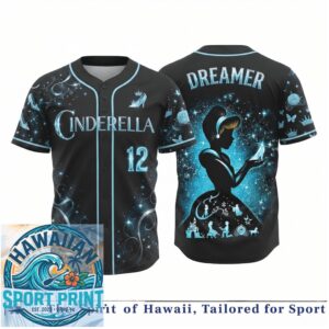 Cinderella Dreamer Princess Magic Castle Fairy Tale Baseball Jersey
