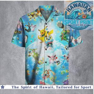 Cute Anime Monsters Galaxy Space Space Fantasy Hawaiian Shirt