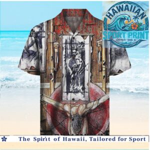 Death by Manipulation Surreal Dark Art Tropical Hawaiian Shirt