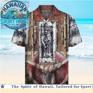 Death by Manipulation Surreal Dark Art Tropical Hawaiian Shirt